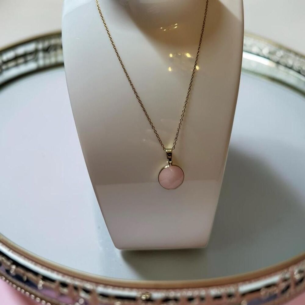 Pink-rose Women's Gold and Pink Jewellery - Picture 2 of 6